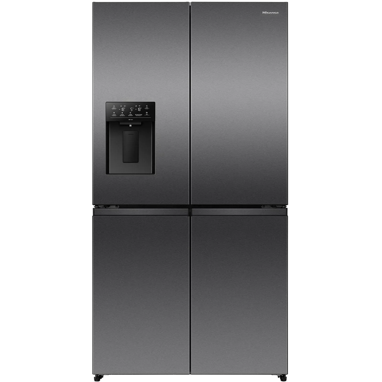 Hisense HRCD640TBW 640L French Door Fridge (Dark Stainless Steel)