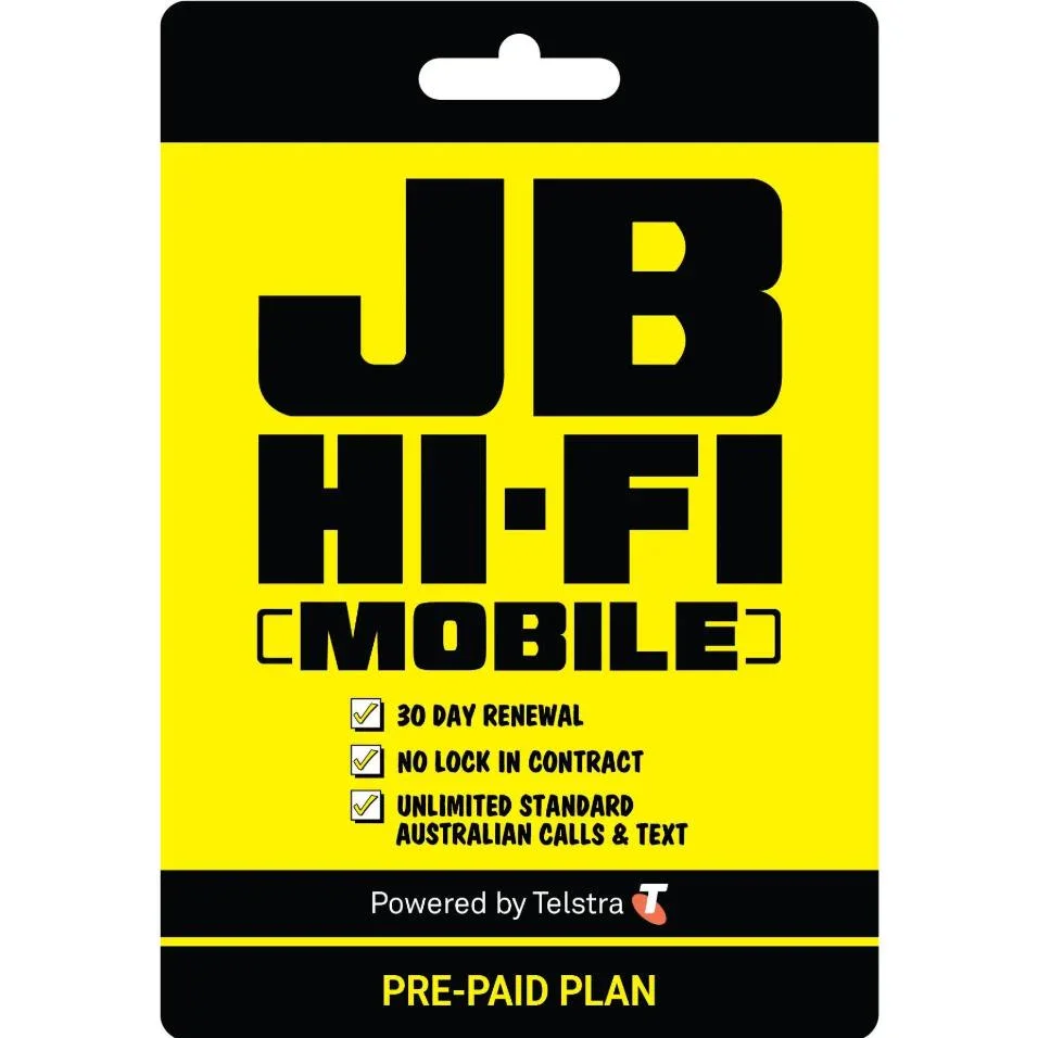 JB Hi-Fi Mobile Pre-Paid SIM