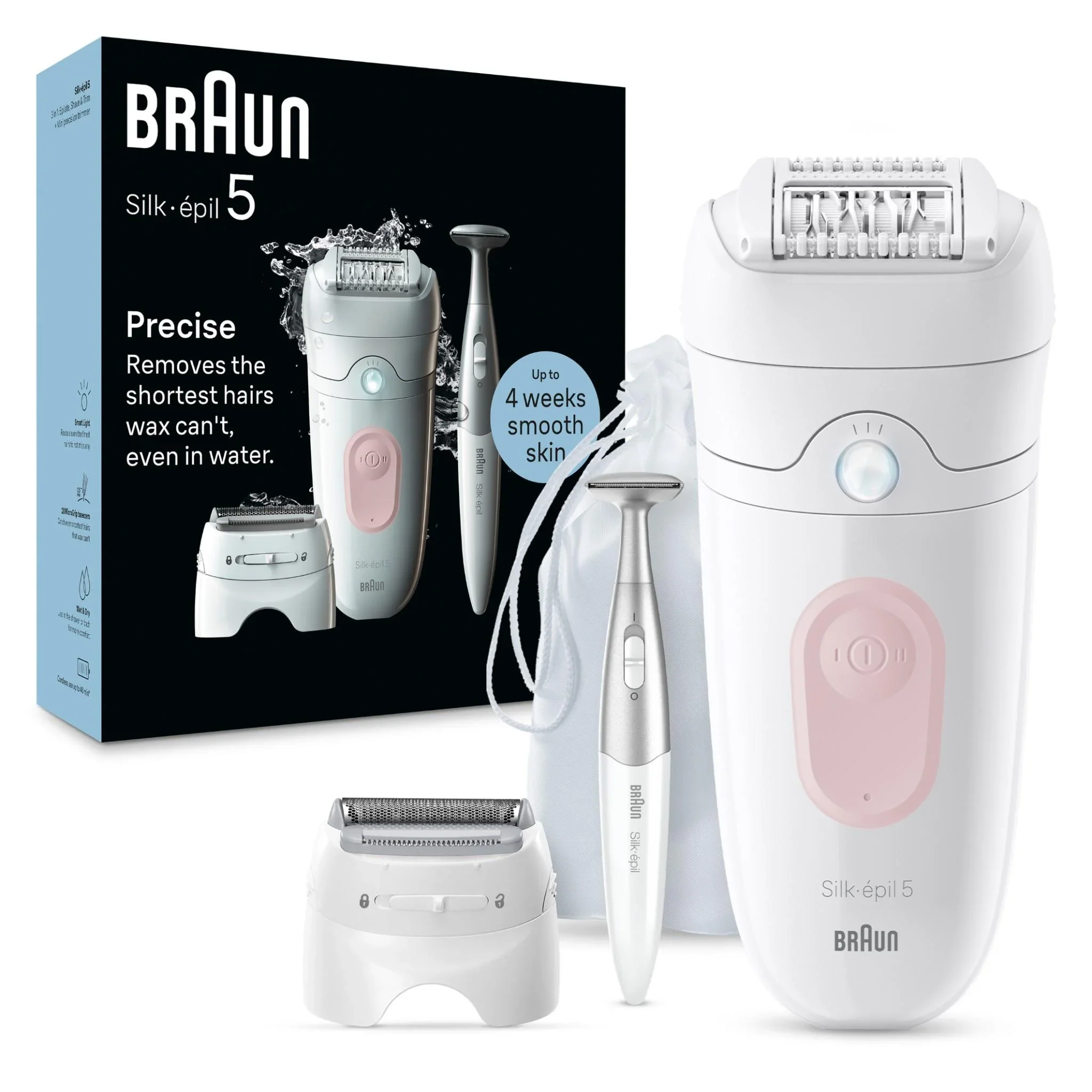 Braun Silk-épil 5 Wet & Dry Epilator (Flamingo Pink)
