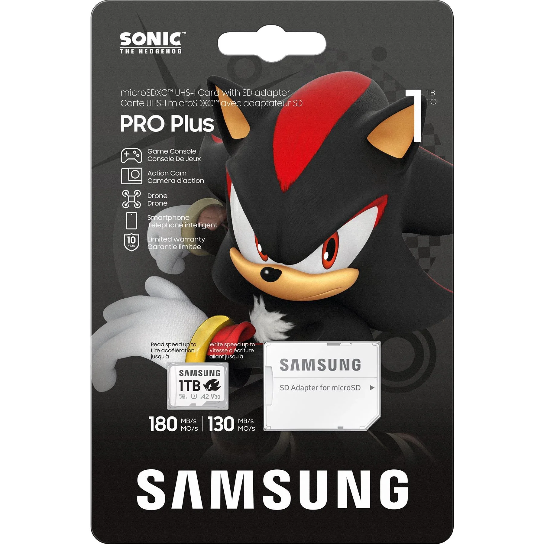 Samsung PRO Plus Sonic the Hedgehog™ 1TB MicroSD Card