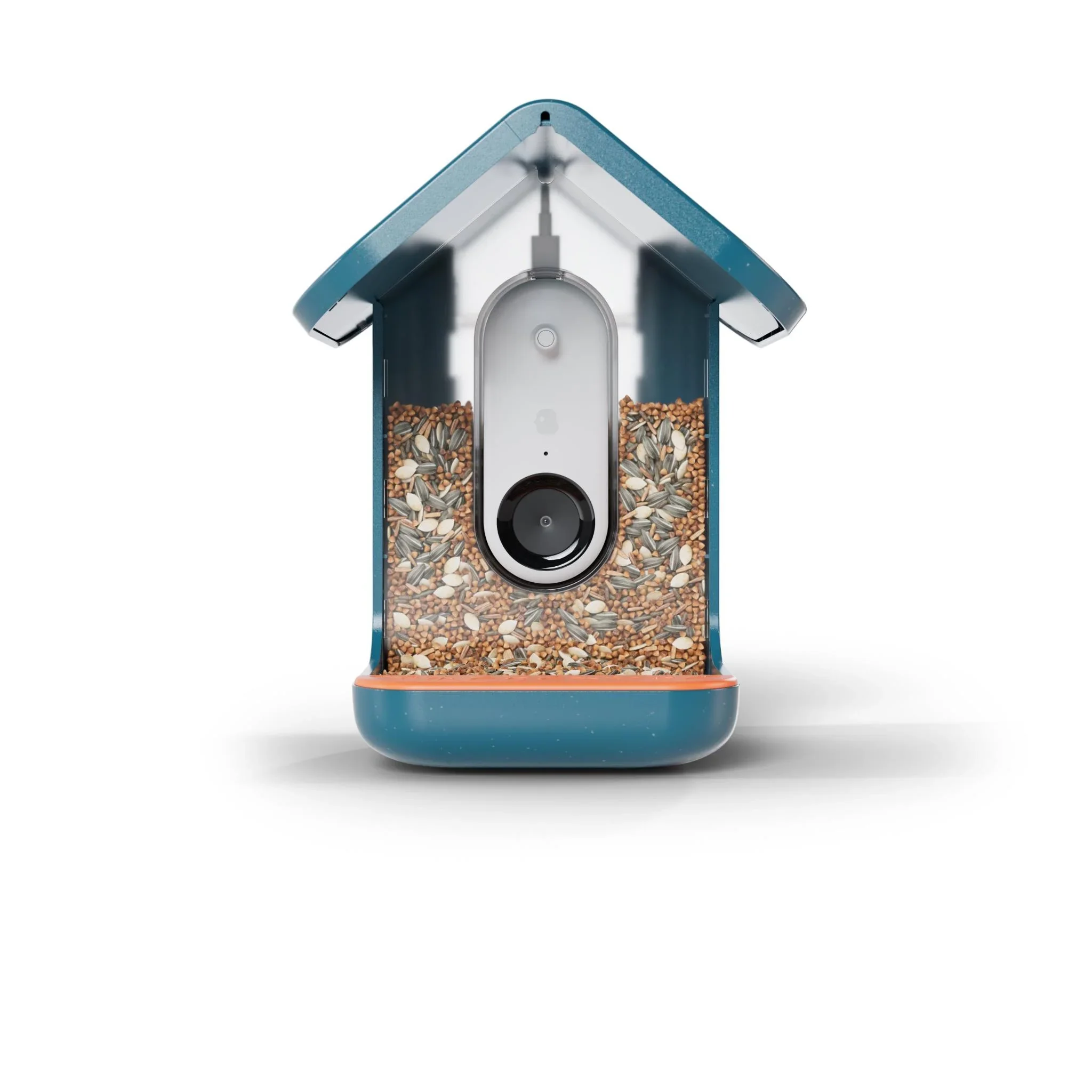 Birdbuddy Smart Bird Feeder with Solar Roof (Blue)