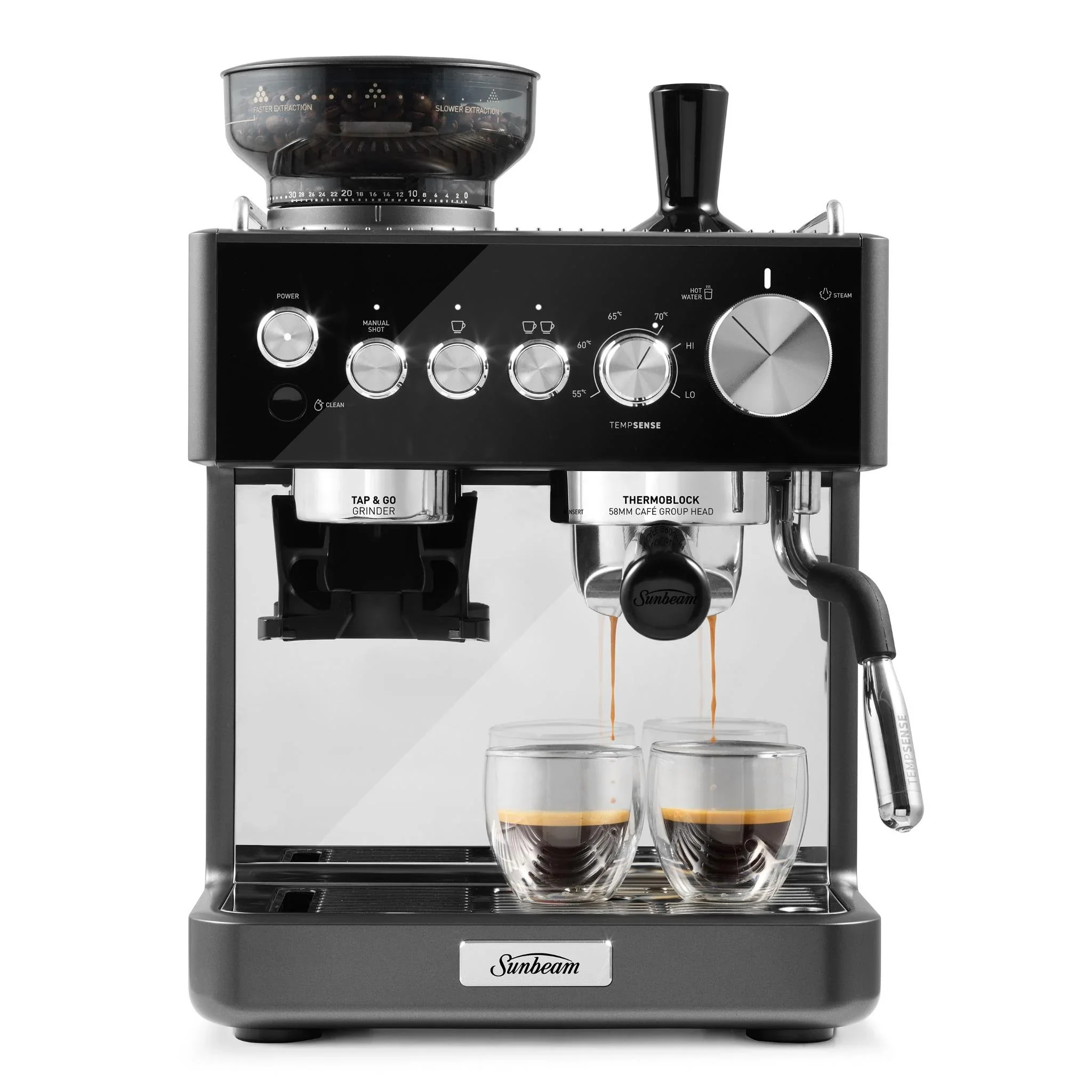 Sunbeam Origins Sense Espresso Machine (Graphite)