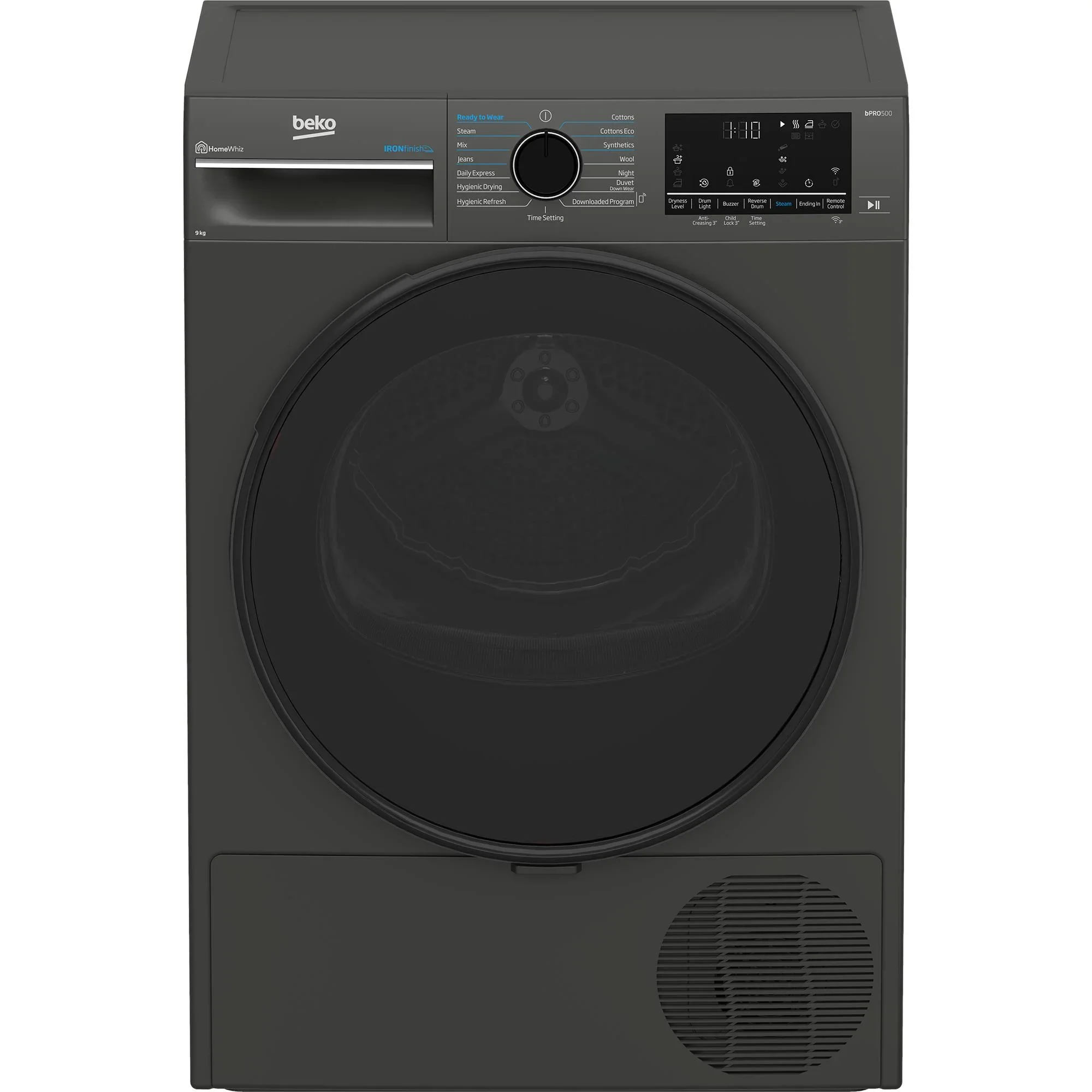 Beko 9kg Heat Pump Tumble Dryer with Steam (Graphite)