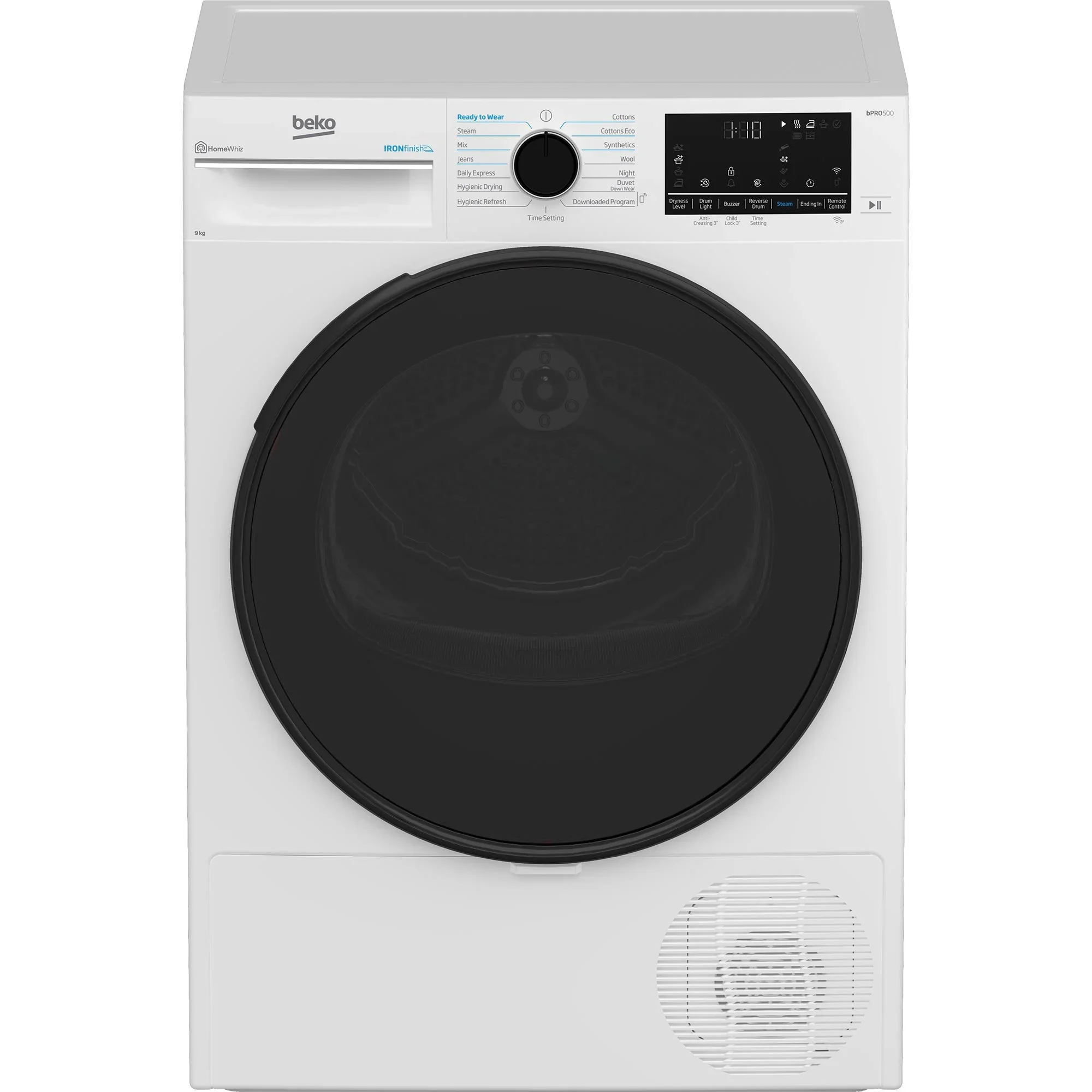 Beko 9kg Heat Pump Tumble Dryer with Steam (White)