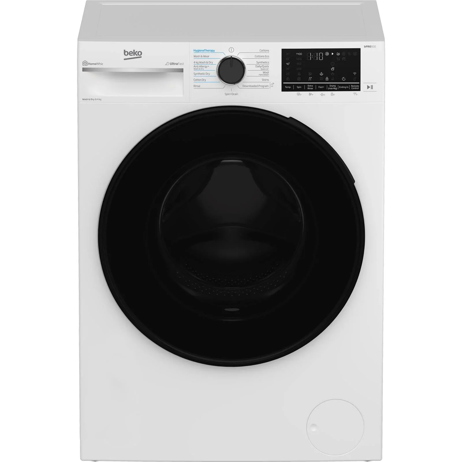 Beko BWDB8420W 8kg/4kg Dry Ultrafast Washer Dryer Combo with Steam