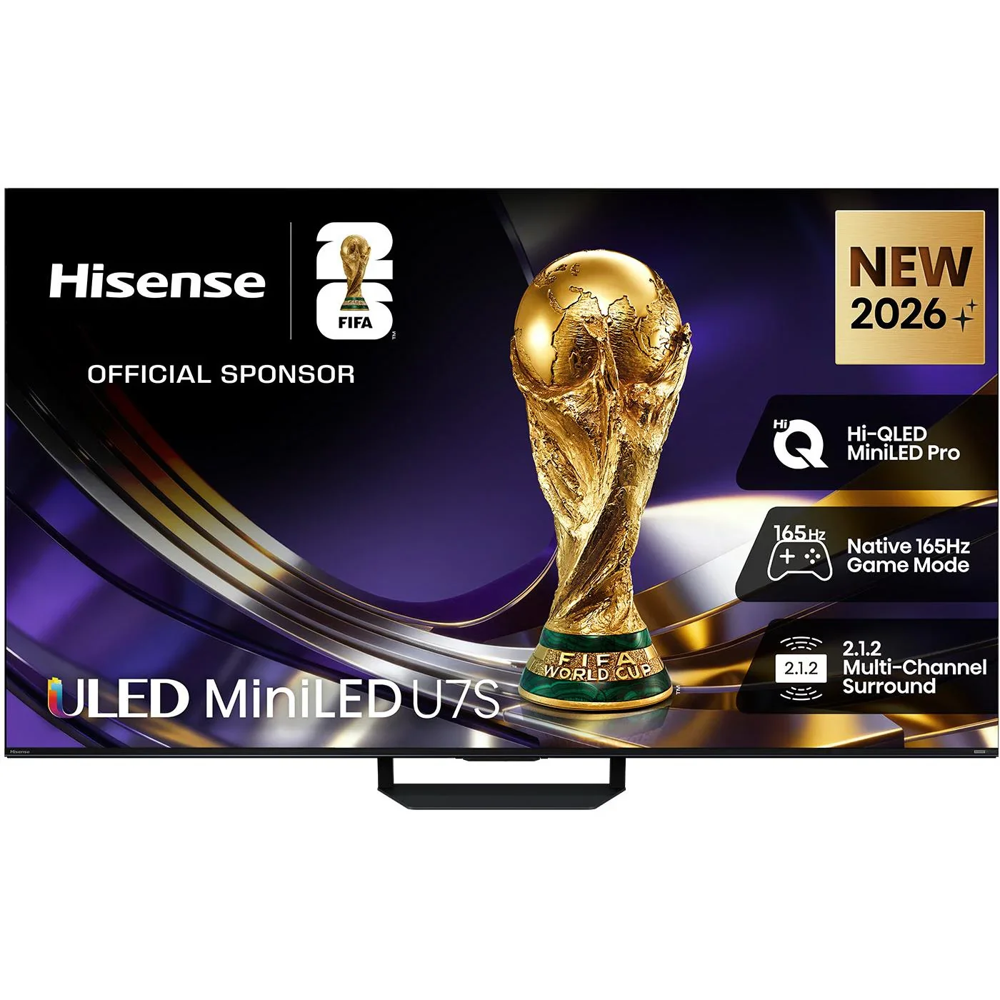 Hisense 55" U7SAU Mini LED Hi-QLED 4K Smart AI TV [2026]