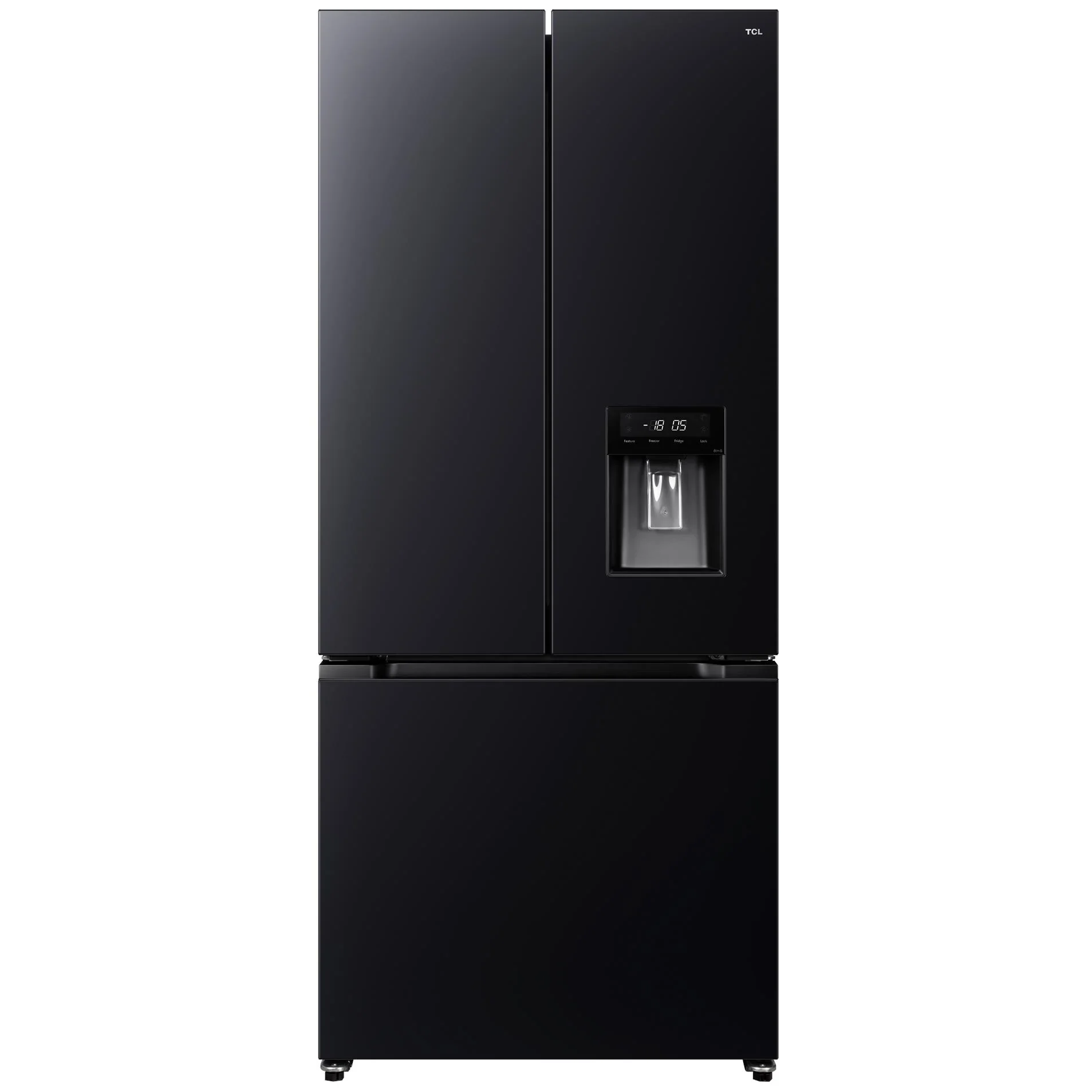 TCL TRF495FHB 496L French Door Fridge (Black)