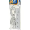 Jackson 3 Metre Lead Surge Protected Board w/ 4 x Power Socket Outlets