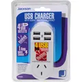 Jackson Fast Charge Adaptor w/ 1 x Power Socket, 4 x USB-A Outlets