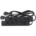 Jackson Surge Protected Board w/ 4 x Power Socket Outlets (Value Twin Pack)
