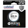 Calidad High Yield Alternative Ink Cartridge for HP 905XL (3-Pack/CMY)