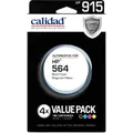Calidad High Yield Alternative Ink for HP 564 (4-Pack/BCMY)