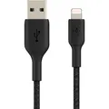 Belkin BoostUp Lightning to USB-A Braided Cable 1m (Black)