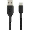 Belkin BoostUp Charge USB-A to USB-C 2m Braided Cable (Black)