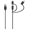 Cygnett Charge & Connect 3-in-1 Cable 1.2m (Black)