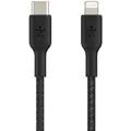 Belkin BoostUp Charge USB-C to Lightning Braided Cable 2m (Black)