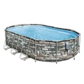 Bestway Power Steel™ Above Ground Swimming Pool Pump LED - 6.10m x 3.66m x 1.22m - by Outbax