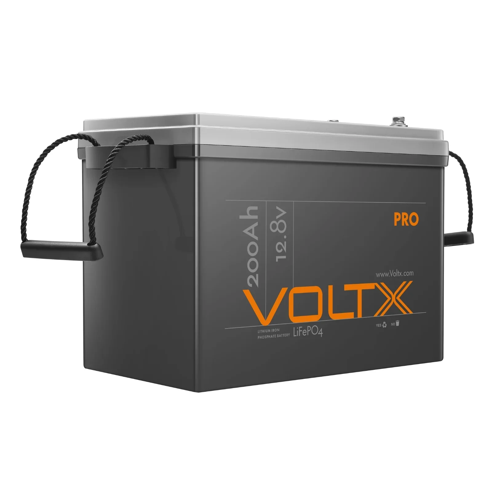 VoltX 12V 200Ah Lithium Battery LiFePO4 Premium PLUS Built-in BMS & Power Voltage Display