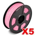 5 x PETG 3D Filament 1.75mm Pink - 1KG