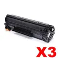 3 x Compatible Canon CART-337 Black Toner Cartridge - 2,100 pages