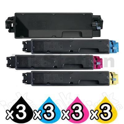 3 Sets of 4-Pack Non-Genuine alternative for Kyocera TK-5294 Toner Cartridge Combo Ecosys P7240CDN [3BK,3C,3M,3Y]