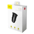 30W USB Type-C and Type-A Car Charger Quick Charge 4.0/ PD3.0/ PPS - Black