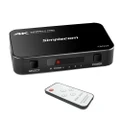 4 Way HDMI 2.0 Switch with Remote 4 In 1 Out Splitter HDCP 2.2 4K @60Hz UHD HDR CM324