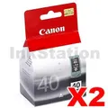 2 x Canon PG-40 Genuine Ink Cartridge