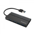 4 Port USB 3.0 Hub SuperSpeed 5Gbps with Built-in Cable Storage for PC Laptops CH329
