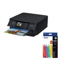 Epson Expression Home XP-6100 Wireless Multifunction A4 Inkjet Printer + Genuine 302XL High Yield Ink Cartridge Value Pack C13T01Y792 [BKx1, PBKx1, Cx1, Mx1, Yx1]