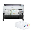 Epson SureColor T5465 36' A0 Large Format Printer with Stand + Extra UltraChrome XD2 700ML BCMY Ink Cartridge Combo