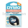 Dymo LetraTag 100H Black Label Cartridge