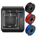 Flashforge Adventurer 4 Desktop 3D Printer with 3 Rolls 1.75mm PLA+ filament (Black, Red, Blue)