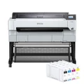 Epson SureColor T5460M 36' A1 Large Format Multifunction Printer with Stand - Print, Copy & Scan + Extra UltraChrome XD2 350ML BCMY Ink Cartridges Combo