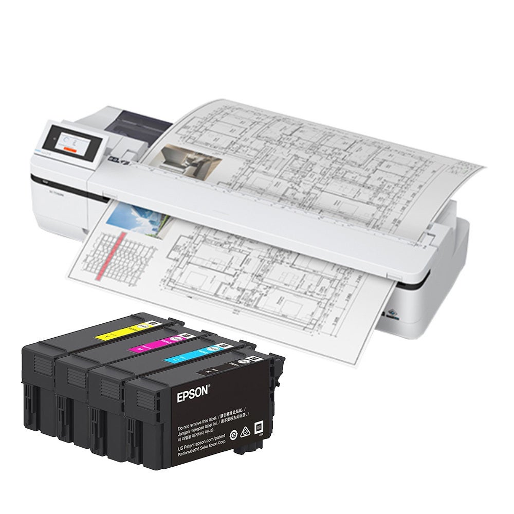 Epson SureColor T5160M 36' A0 Large Format Multifunction Printer - Print, Copy & Scan + E40U Ink Set
