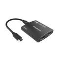 Simplecom USB-C to Dual HDMI Multi-Stream Transport Adapter 4K@60Hz with PD 100W Charging Port and Audio Out - DA330