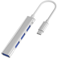 4-Port USB-C Hub Adapter USB-C to USB-3.0 x1 USB-2.0 x3 Data Transfer Charging for PC Laptop