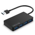 4-Port SuperSpeed USB 3.0 Hub for Laptops PC Data Transfer Up to 5Gbps