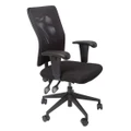 Rapidline AM100 Fully Ergonomic Office Desk Chair with Large Mesh Back Adjustable Arms 3 Levers - 5yr warranty