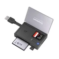3-Slot SuperSpeed USB 3.0 Card Reader with Card Storage Case Simplecom CR309