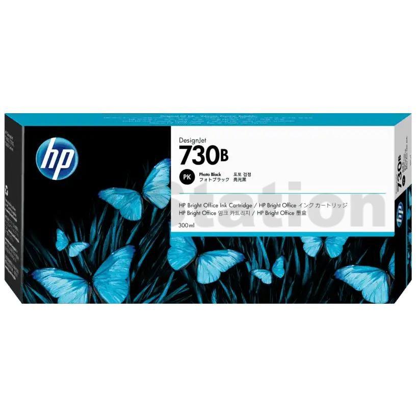 HP 730B Genuine Photo Black 300ML DesignJet Inkjet Cartridge 3ED49A