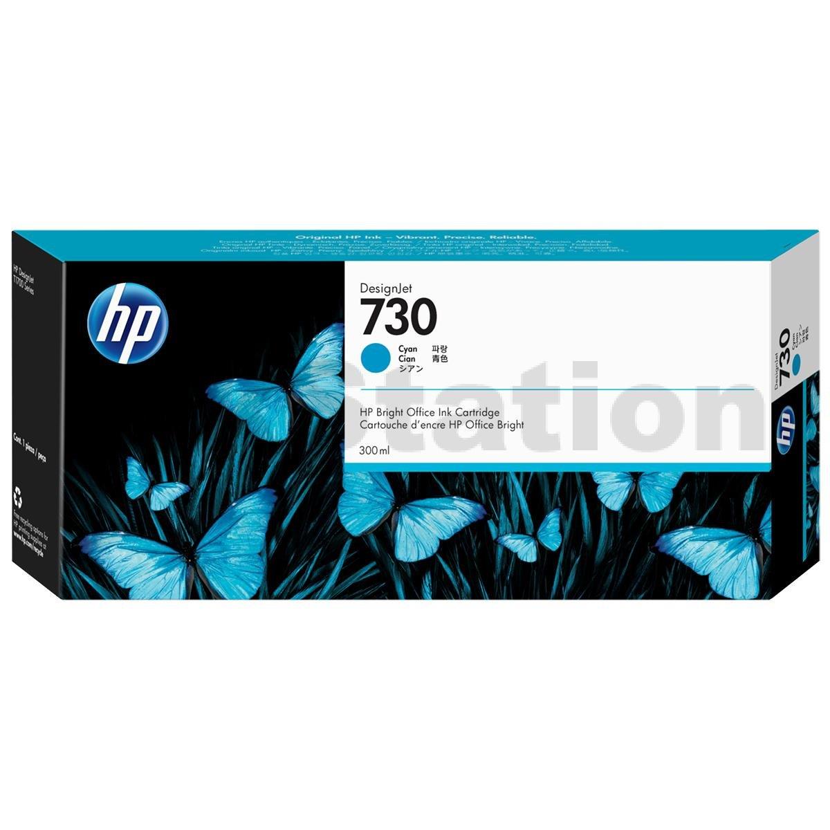 HP 730 Genuine Cyan 300ML DesignJet Inkjet Cartridge P2V68A
