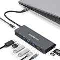 9-in-1 USB-C SuperSpeed Multiport Docking Station with HDMI 100W PD Ethernet Card Reader Simplecom CHN590