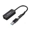 SuperSpeed USB-C and USB-A to 2.5G Ethernet Network Adapter Aluminium 2.5Gbps LAN - NU405
