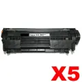5 x Canon CART-303 Black Compatible Toner Cartridge 2,000 Pages