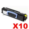 10 x Dell-1700 Black (High Yield) Compatible Laser Toner Cartridge - 6,000 pages
