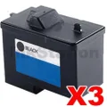3 x Dell 720 A920 Black (T0529) Compatible Inkjet Cartridge