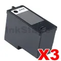 3 x Dell 948 Black (YN236 Series11-BK) Compatible Inkjet Cartridge - High capacity