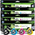 5 sets of 4 Pack HP 970XL + 971XL Genuine High Yield Inkjet Cartridges CN625AA-CN628AA [5BK,5C,5M,5Y]