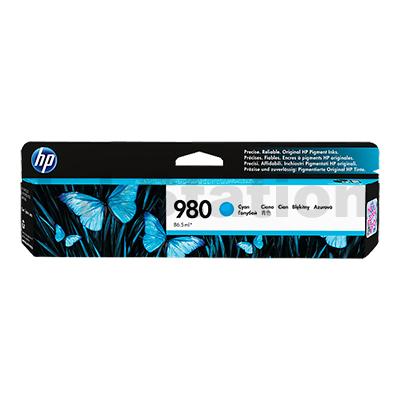 HP D8J07A (980) Genuine Cyan Inkjet Cartridge - 6,600 Pages